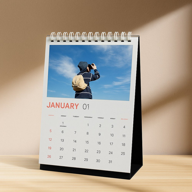 탁상달력 카렌다 포토달력 제작 캘린더 만들기 주문제작, 1개