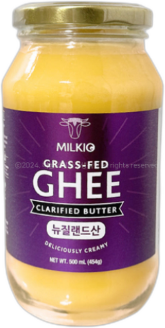 (매장정품)(뉴질랜드) 밀키오 목초사육 방탄커피 기버터 Ghee, 1개, 454g