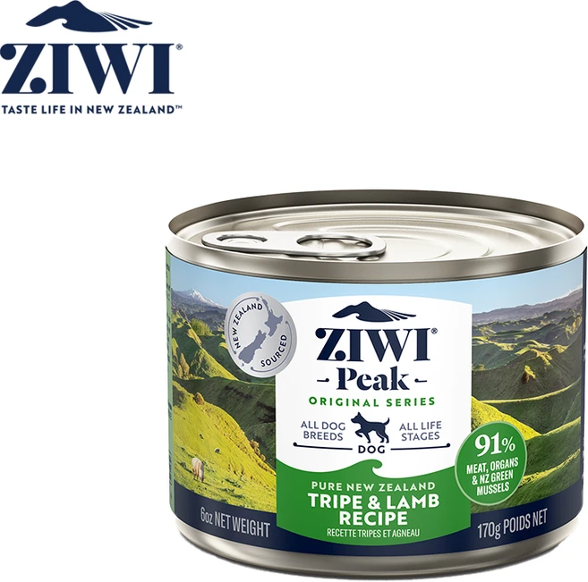 지위픽 강아지 캔 170g 390g, 지위픽 독 트라이프&양고기, 1개 - 쿠팡