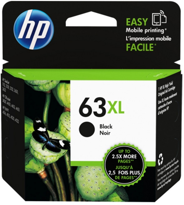 HP 63XL 原廠墨水匣, Black, 1個