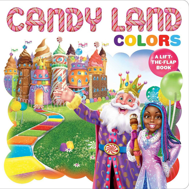 해즈브로 캔디 랜드: 색상: 0세 이상 를 위한 인터랙티브 북 컨셉 보드 교육 PlayPop, Board book