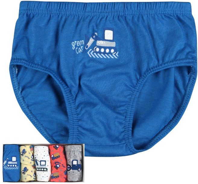 P17FW11591 에코키즈 남아동 브리프 삼각 팬티 5매