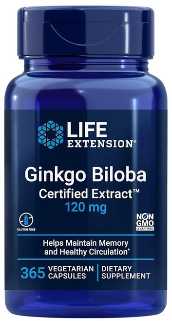 라이프익스텐션 징코빌로바 추출물 120mg 캡슐 365정 영양제 Life Extension - 쿠팡