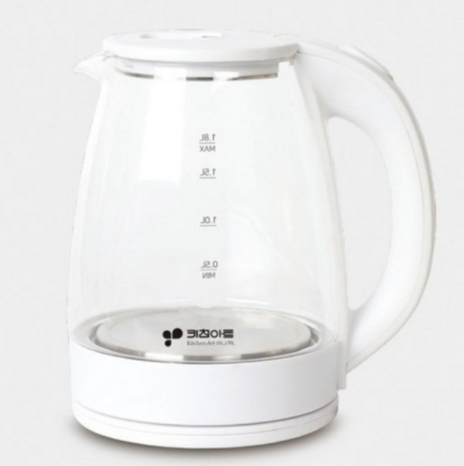 키친아트 포이베 유리 전기주전자 1.8L, KJS-0018GH0