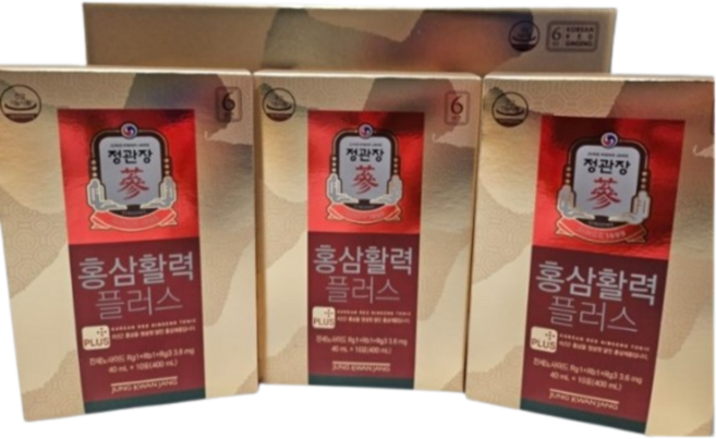 정관장 6년근 홍삼활력 30포 1200ml 플러스+쇼핑백 가정의달 추석 설 명절 선물세트(보자기포함) 1개, 40ml, 30개