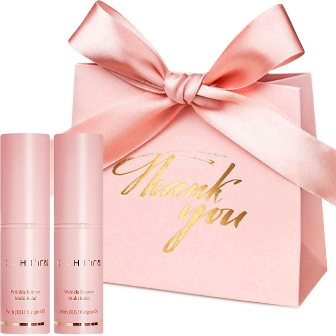 [선물포장] 가히 링클 바운스 멀티밤 본품 새해 단체 설날 연말 선물, 9g, 2개