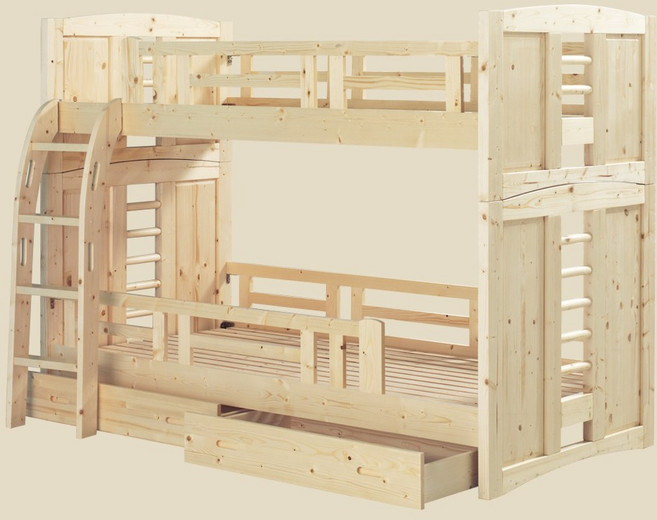 파로마 코니 원목 분리형 이층침대_매트리스 별도, 프레임만, 내추럴