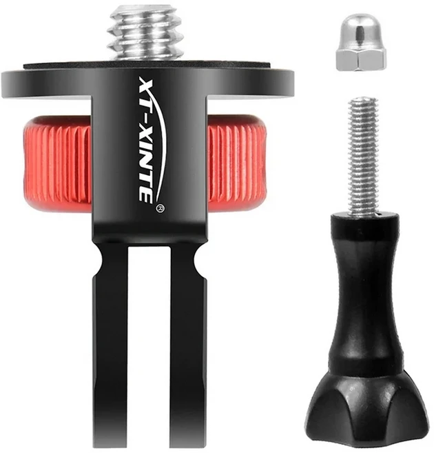 범용 360 회전 1/4 나사 변환기 키트 Gopro 13 X4/3 액션 카메라 M5 엄지 미니 삼각대 어댑터, 01 사이클링, 01 빠른  Mainland