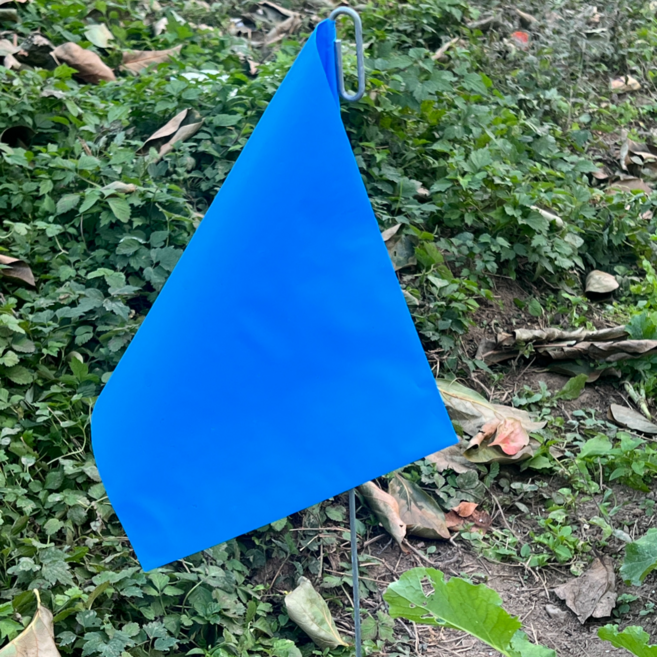 DEEP 측량 깃발 클립, 10개, 70cm 3.5mm + 파랑깃발