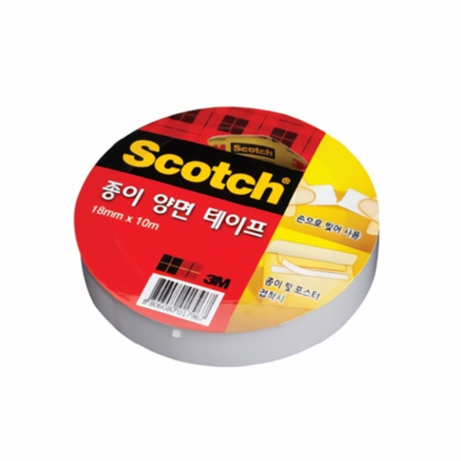 서락 3M 스카치 종이양면테이프 18mmx10m 1박스 (256개입) 다꾸