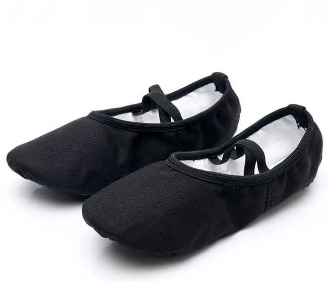 라라티나 레미 여성 성인용 학생용 발레 슈즈, 250, 블랙