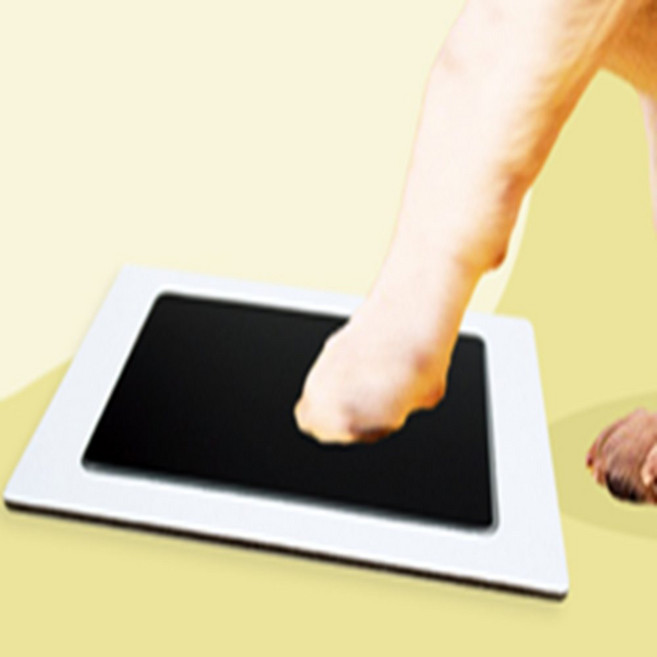 삼공 아기 발도장 키트 발바닥추억사진도장, 빨