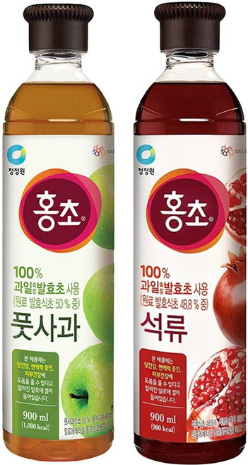 청정원 홍초 풋사과 + 석류, 1.8L, 1세트