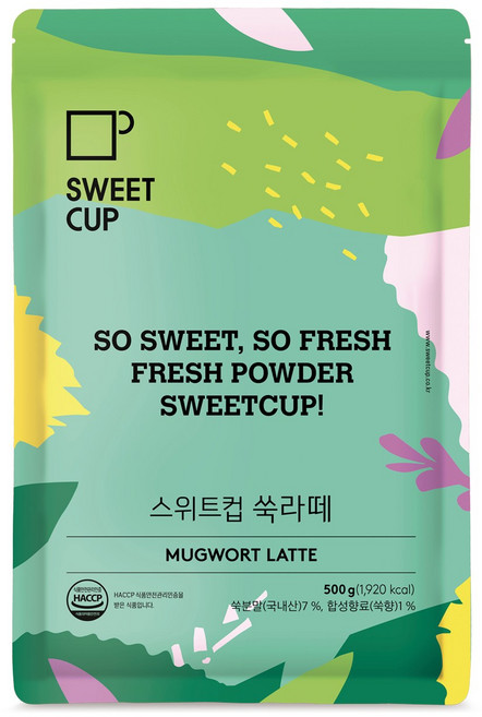 스위트컵 쑥라떼 파우더, 1개, 500g, 1개입