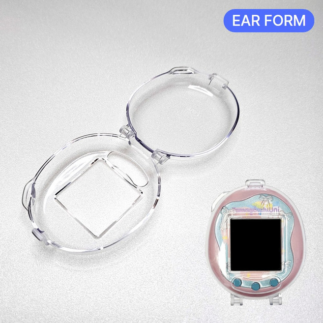 이어폼 다마고치 유니 클리어 케이스 투명 호환, 오로라펄 D020