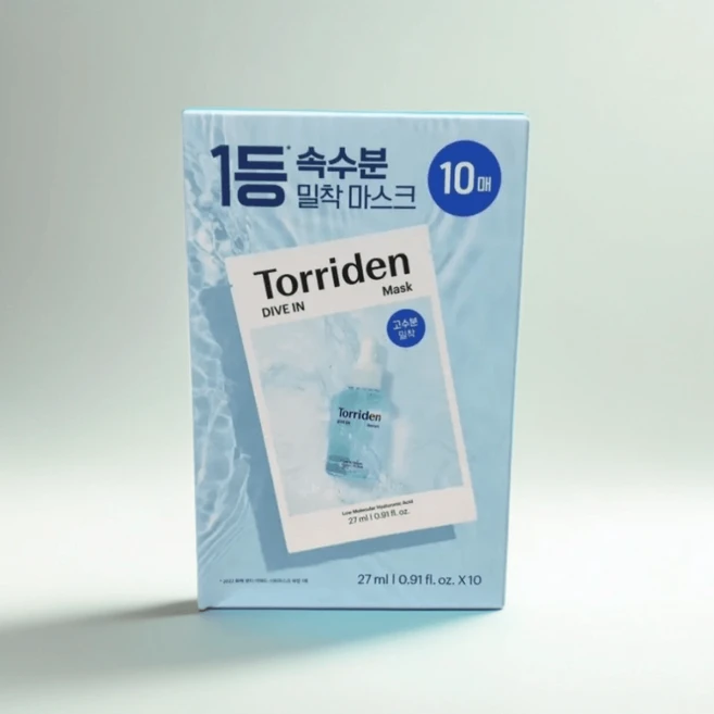 토리든 다이브인 저분자 히알루론산 마스크, 10개입, 1개 - 쿠팡