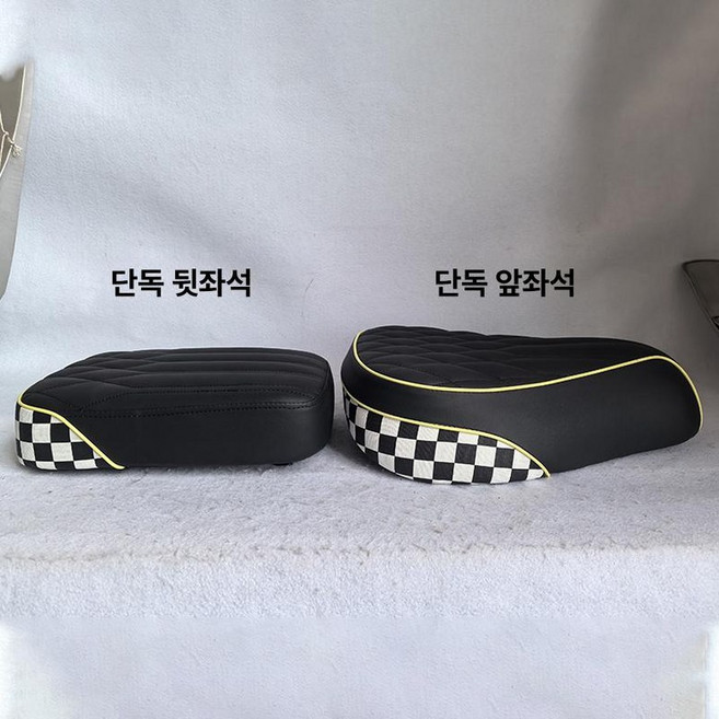 헌터커브 호환 브라켓 튜닝용품 짐대 탑박스 트렁크 교체, 흑백 엣지 트림 스트라이프, 앞좌석 + 뒷좌석