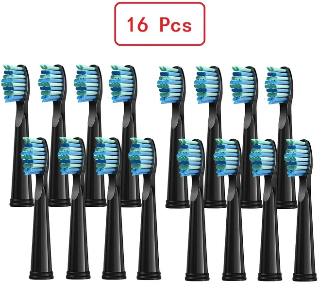 8/16pcs Bitvae D2 전동 칫솔 교체 헤드 용 DuPont 강모 노즐 브러시