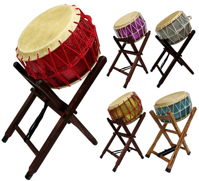 반짝이 고고 난타북 세트 (1자 3치), 금색, 빨간줄, 카슈받침대, 1개