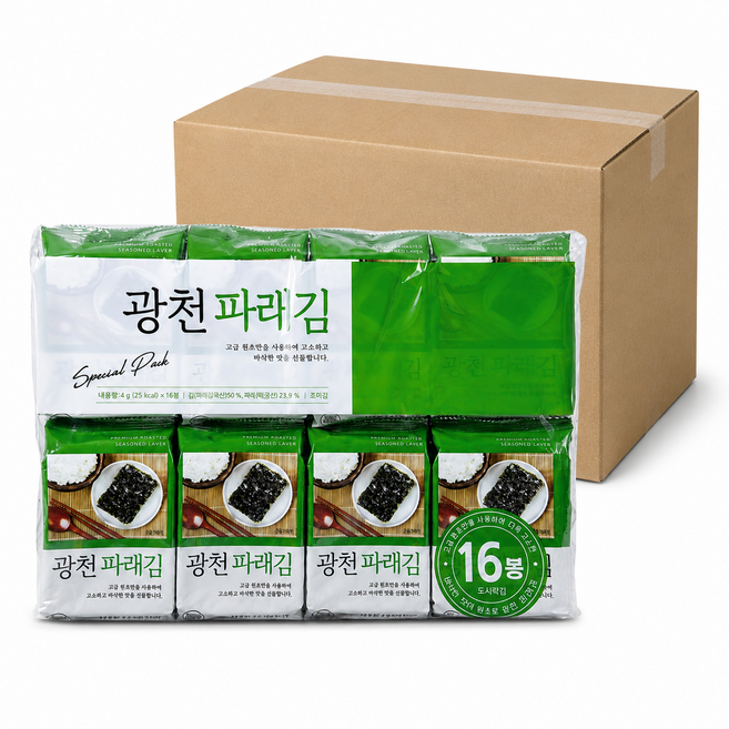광천 파래김, 64g, 10개