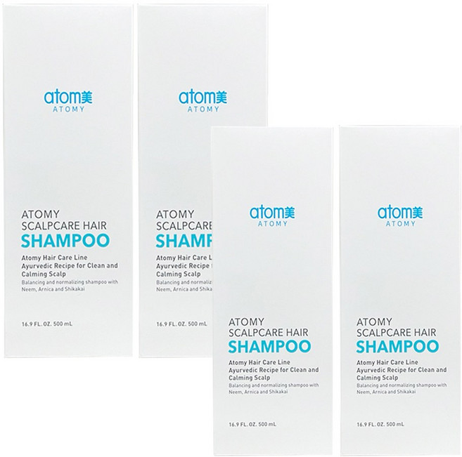 애터미 프리미엄 스칼프 샴푸 500ml, 4개