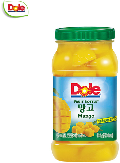 Dole 돌 후룻바틀 망고 666gx1개/과일통조림, 1개, 666g