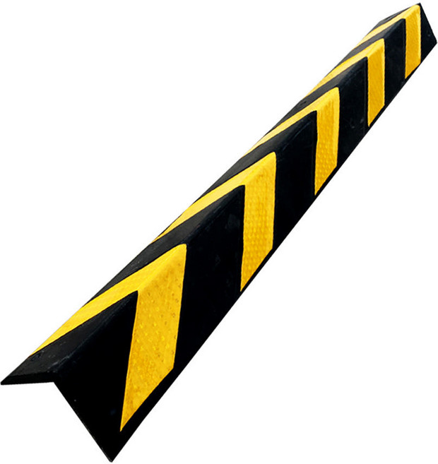 주차장 코너보호대 고무 직각 원각 기둥 모서리 가드, 1개, 블랙