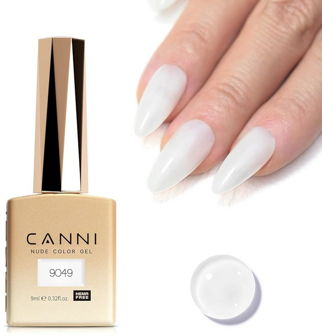 CANI 라이트 그린 젤 네일 폴리시 1Pcs 세이지 폴리시 민트 컬러 고광택 흡수 UV 매니큐어 DIY, 1개