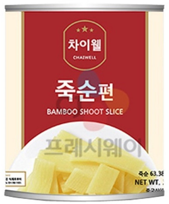 차이웰 죽순편 캔, 3개, 2.84kg