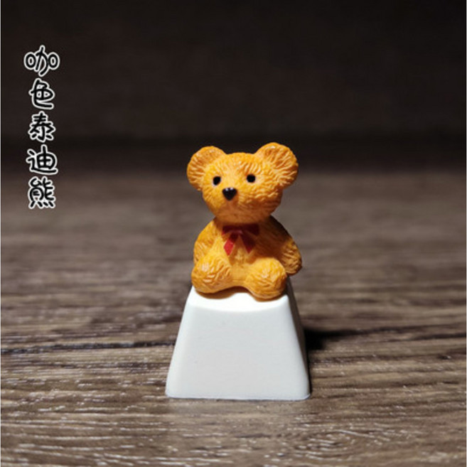 키보드 소리나는 키캡 오리소리 게이밍 귀여운 마우스 기계식 러버덕 부품 긍정 에너지 펭귄 캐릭터 수지 개성축 기계, 규격 없음, 1 건 종웅이., 규격 없음