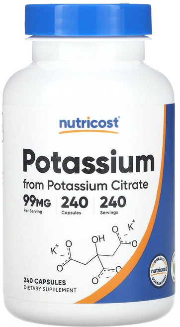 뉴트리코스트 칼륨 포타슘 99mg 240캡슐 x 1통, 1개, 240정