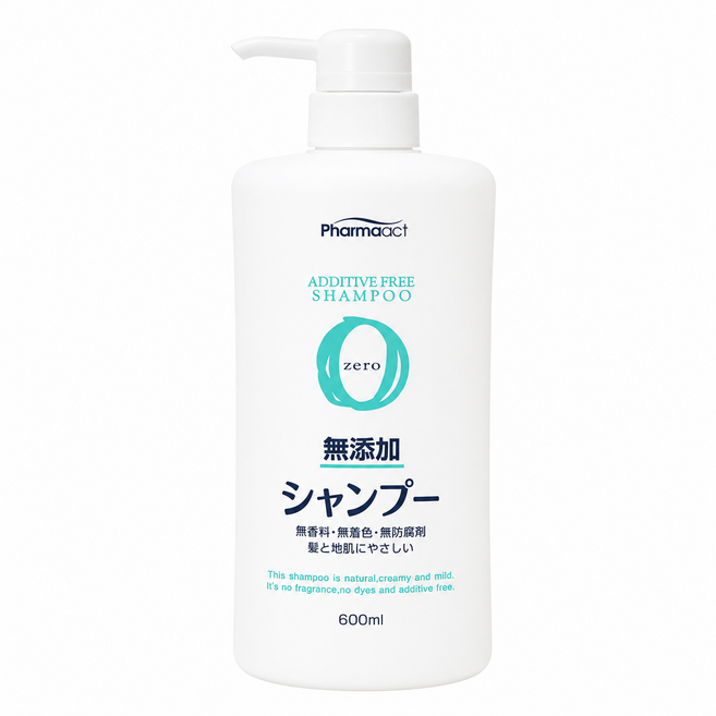 日本熊野Pharmaact 無添加洗髮精600ml, 1件, 600ml