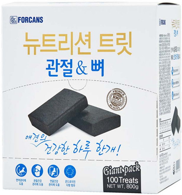 포켄스 강아지 뉴트리션 트릿 영양제, 100회분, 뼈/관절강화, 1개