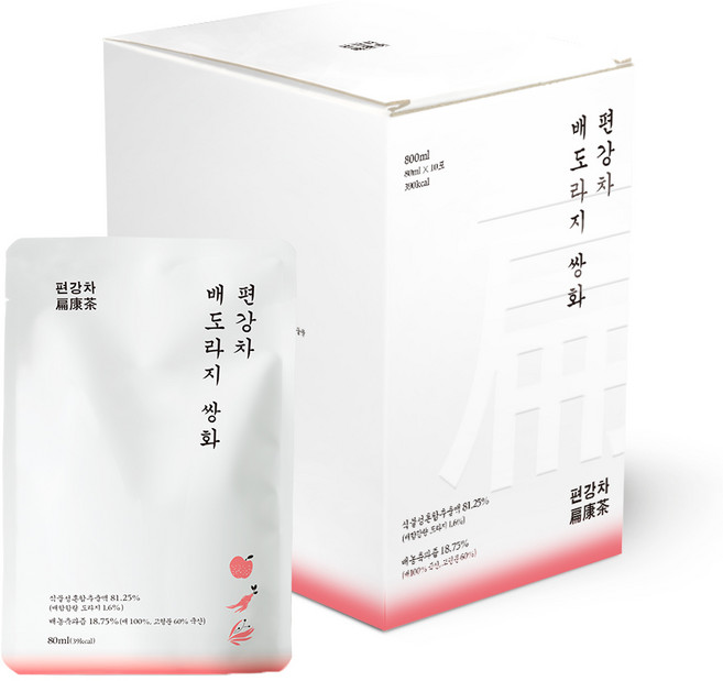 편강차 배도라지 쌍화, 10개, 80ml