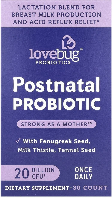 몸관리하세요 겨울입니다 LoveBug Probiotics 산후 프로바이오틱 200억CFU 캡슐 30정 특별관리진행, LoveBugProbiotics산후프로바이오틱200억C - 쿠팡
