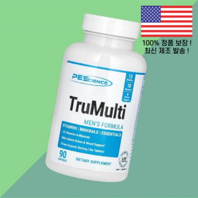 피에사이언스 트루멀티 맨즈 남성 남자용 포뮬러 90캡슐 PES사이언스 TruMulti Men's Formula 90 Capsules, 피에사이언스 트루멀티 맨즈 남성 남자 포뮬러 90캡슐, 1, 90
