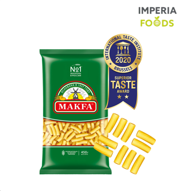 막파 MAKFA 숏 파스타 면 리가토니 Pasta Rigatoni 혼스, 450g, 1개