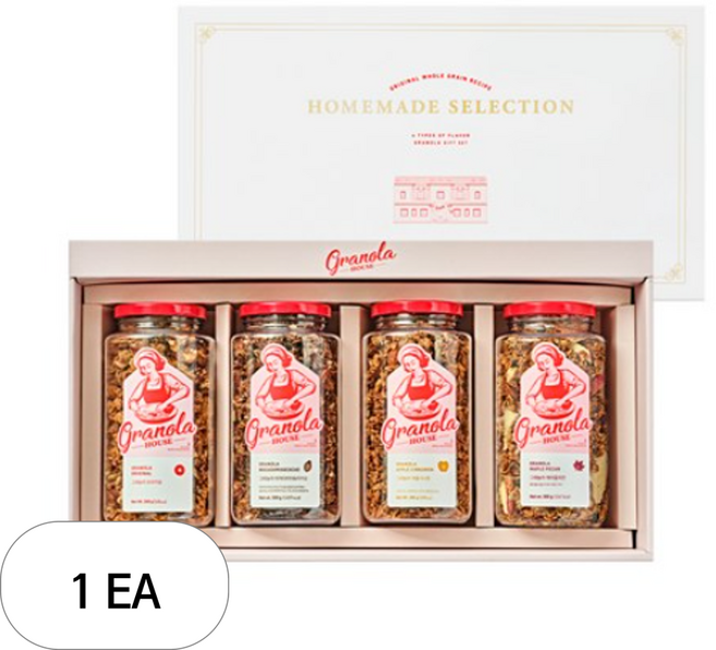그래놀라하우스 홈메이드 셀렉션 4종 + 쇼핑백, 1.2kg, 1세트