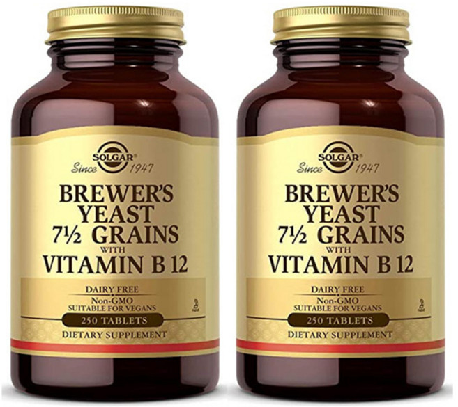 솔가 맥주효모 곡물 7 1/2 비타민 B12 함유 250정 X 2통, 2개