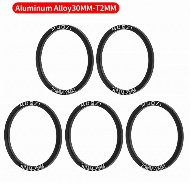 스프라켓 MUQZI 5PCS 크랭크 셋 와셔 BB30 BB86 BB91 BB92 PF30 M 도로 자전거 24 29 30MM 스페이서, Alloy 30-2mm 5pcs, 1개