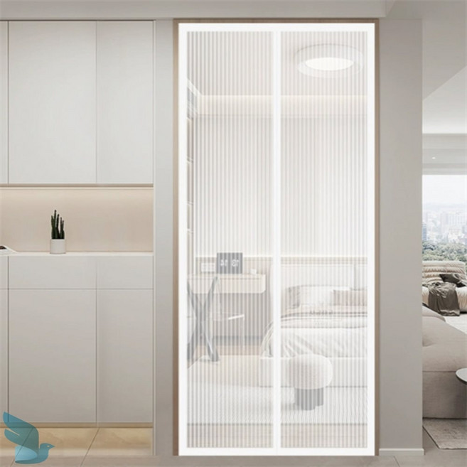 2보급창고 자석 문 모기장 화이트 여름모기장