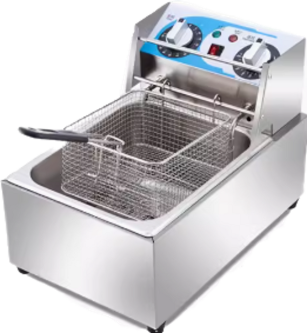민들레슈퍼 업소용 튀김기 소형 가정용 전기 치킨 돈까스 튀김기계, 10L 단일 타이머
