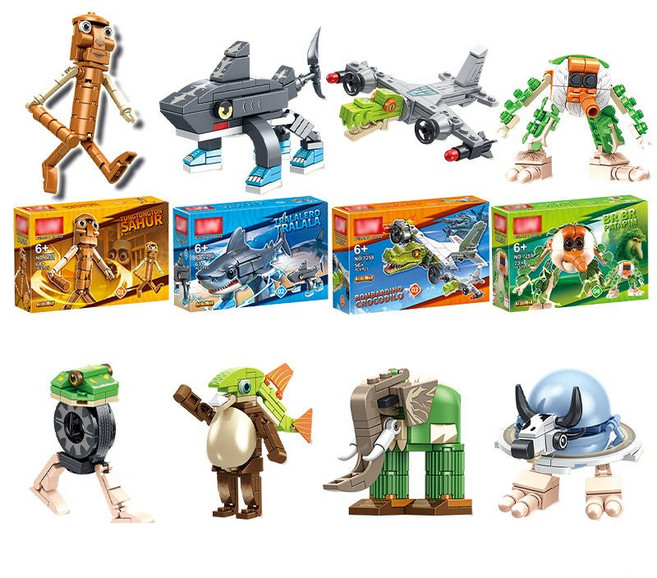 이탈리안 브레인롯 Italian brainrot 블록 8종 세트 (1박스에 2가지 스타일), 1세트