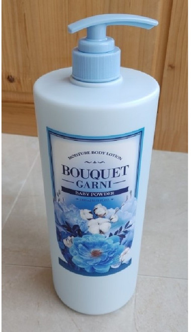 부케가르니 모이스처 바디로션 베이비파우더향, 1.5L, 4개