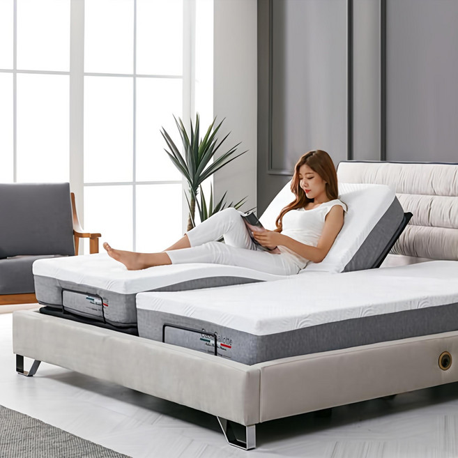 [까사살로티] 모션베드 전동침대.v1 카멜레온 (슈퍼싱글 퀸 킹트윈), 스틸블루