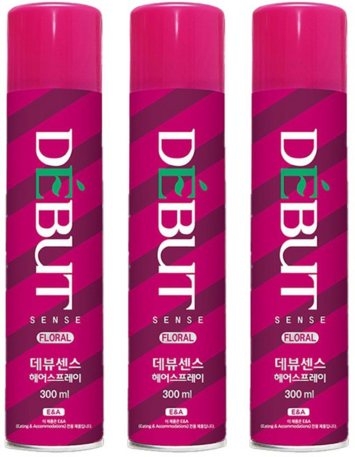 드봉 데뷰 스프레이 후로랄향, 300ml, 3개