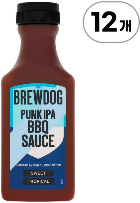 브루독 펑크 IPA BBQ 소스 BrewDog Punk IPA BBQ Sauce 240ml, 12개