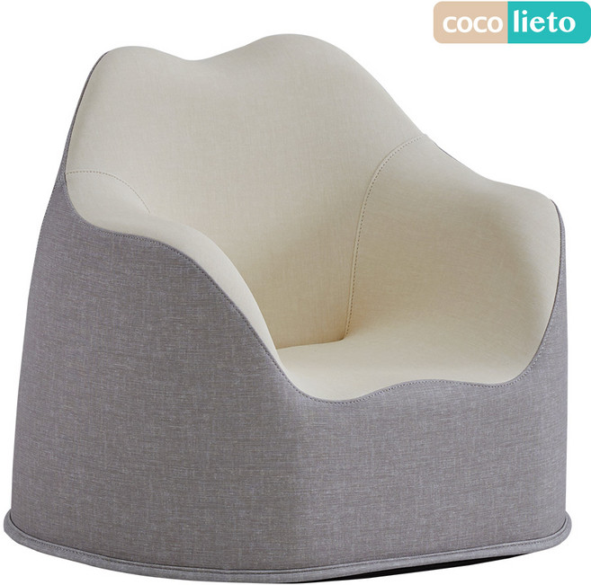 리에또 코지 유아소파 1인용 아기 돌 생일선물 아기의자, 코지 그레이, 1개