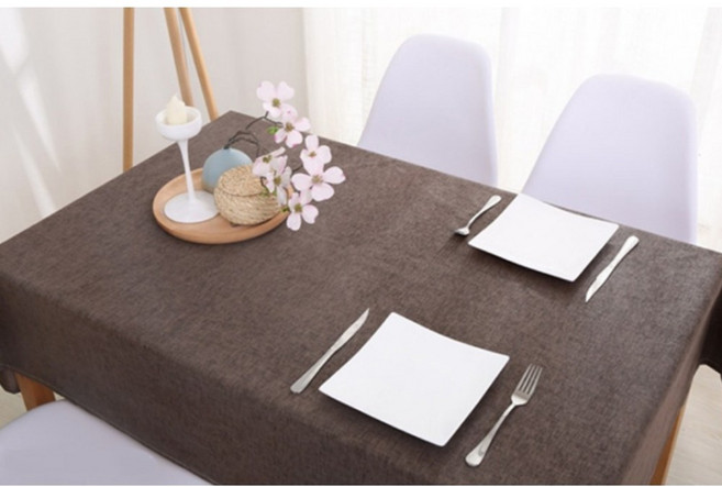 고품격 린넨방수 코튼 테이블카페트(130x180cm 3종) 먼지없는 사계절 러그