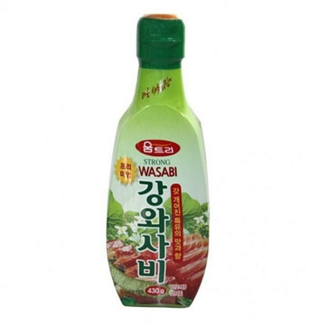 강와사비 강한 생와사비 와사비 업소용 식탁용 간장 튜브, 430g, 1